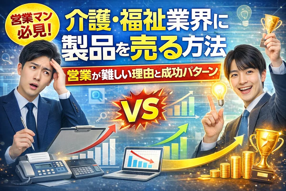 介護・福祉業界に製品を売る方法|営業が難しい理由と成功パターン